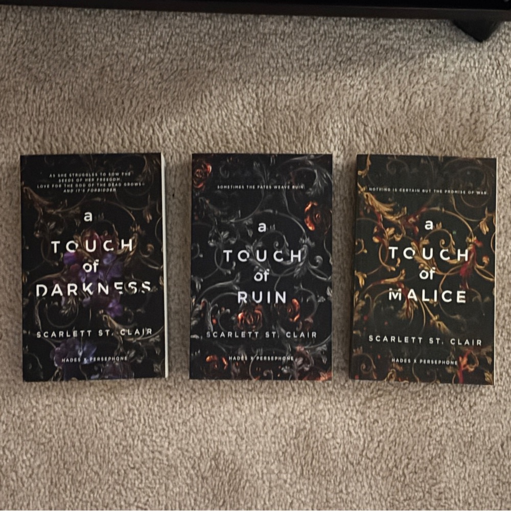 A Touch Of Darkness (Hades X Persephone) series books 1-3 Au: Scarlett St. Clair